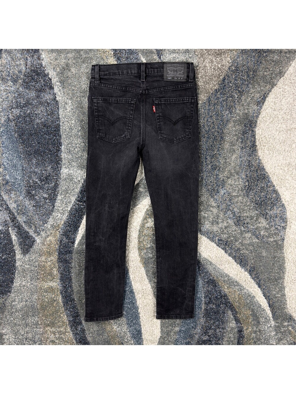 Levis 510 Skinny Jeans Womens 12 Black Faded Stretch Grunge